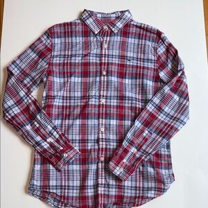 🐳🐳 Vineyard Vines plaid button down boys large 16